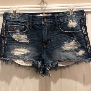 Hollister high waisted jean shorts